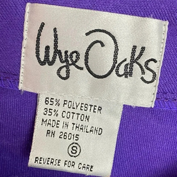 Vintage 80s Retro Granny Button Down Knit Jacket Blouse Size Small Purple - Picture 10 of 12